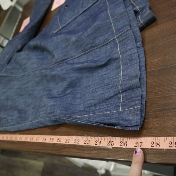 Tea Blazer Womens L Blue Retro Preppy Academia Twee 70's Classic Timeless Casual - Picture 15 of 16